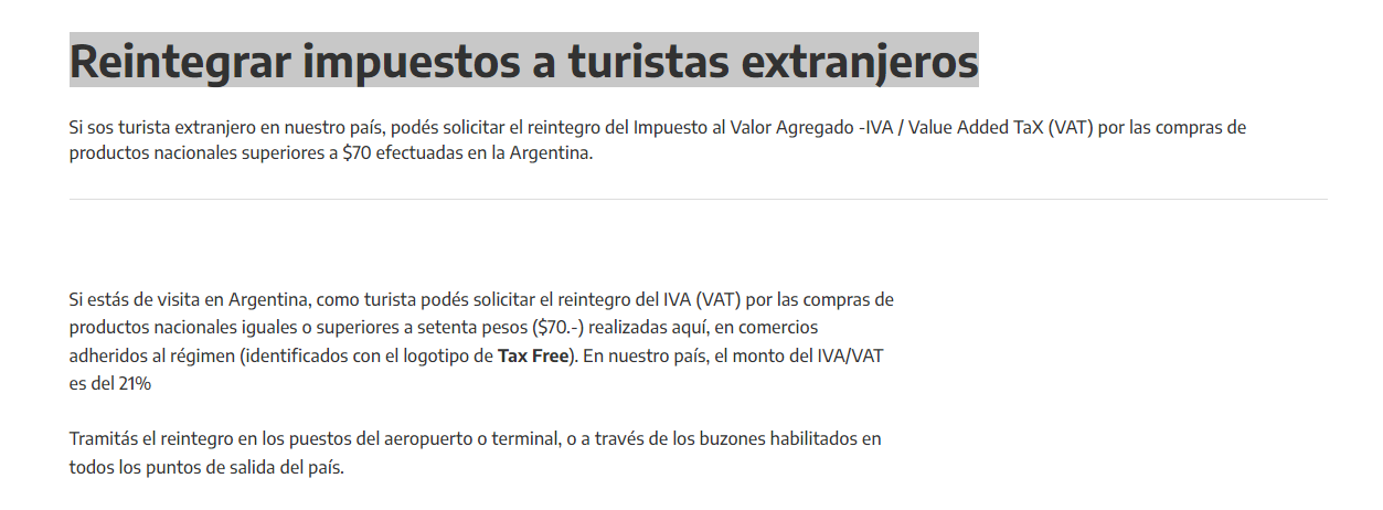 Reintegrar impuestos a turistas extranjeros - Nuevo dólar para turistas extranjeros: habrá más oferta para ✈️ Foro Argentina y Chile