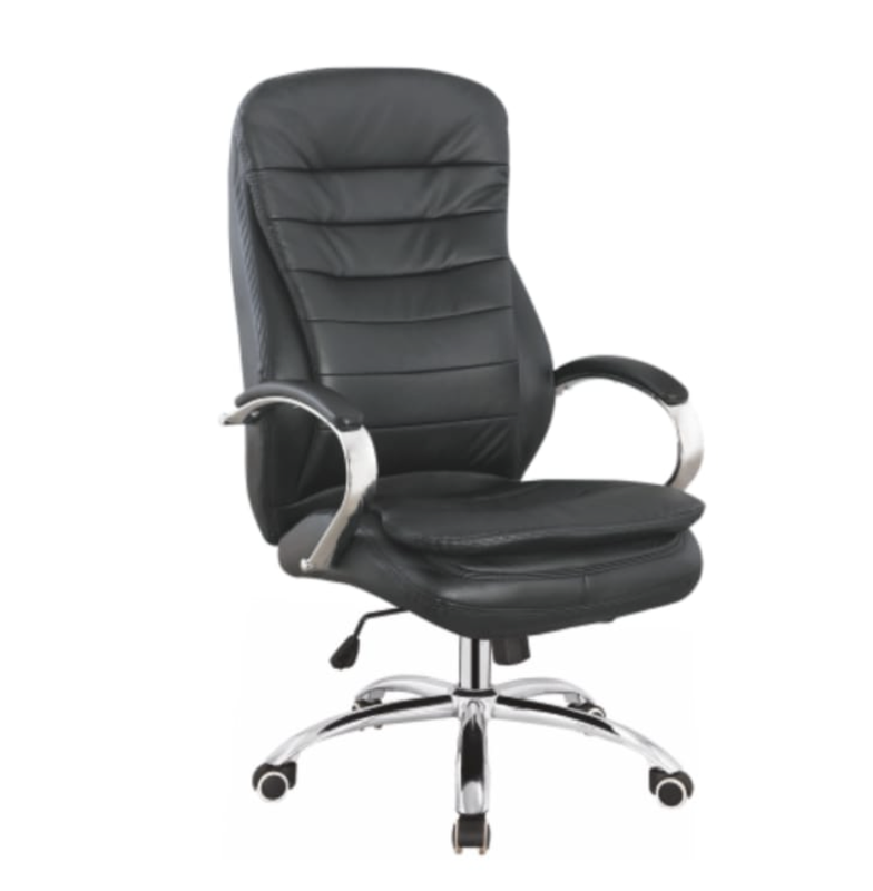 Ergonomic High Back Premium Leatherette Office Chair with Fixed Armrests