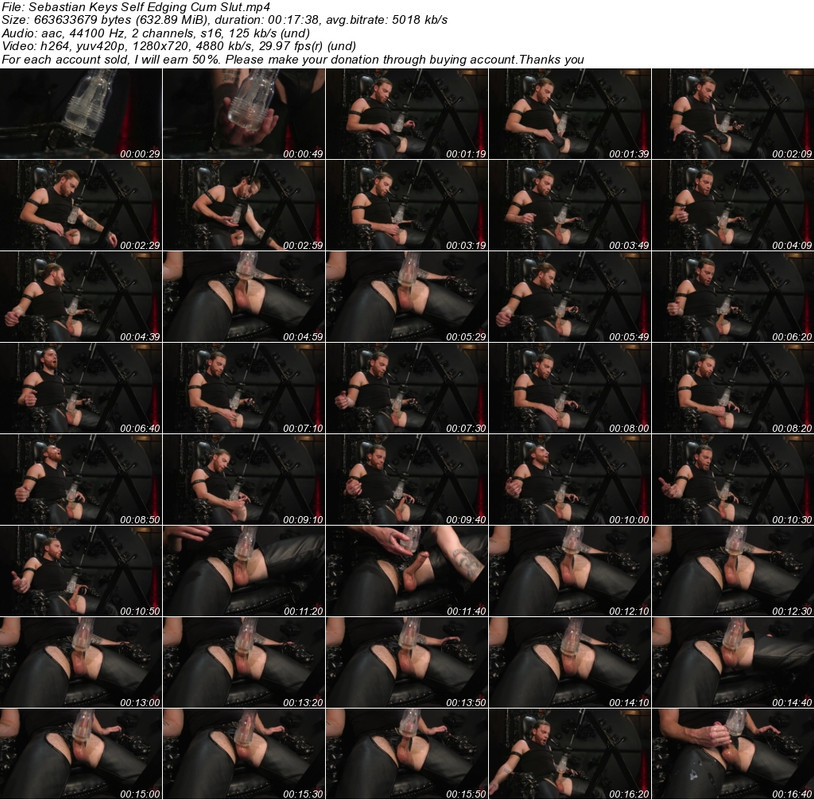 Sebastian Keys Self Edging Cum Slut