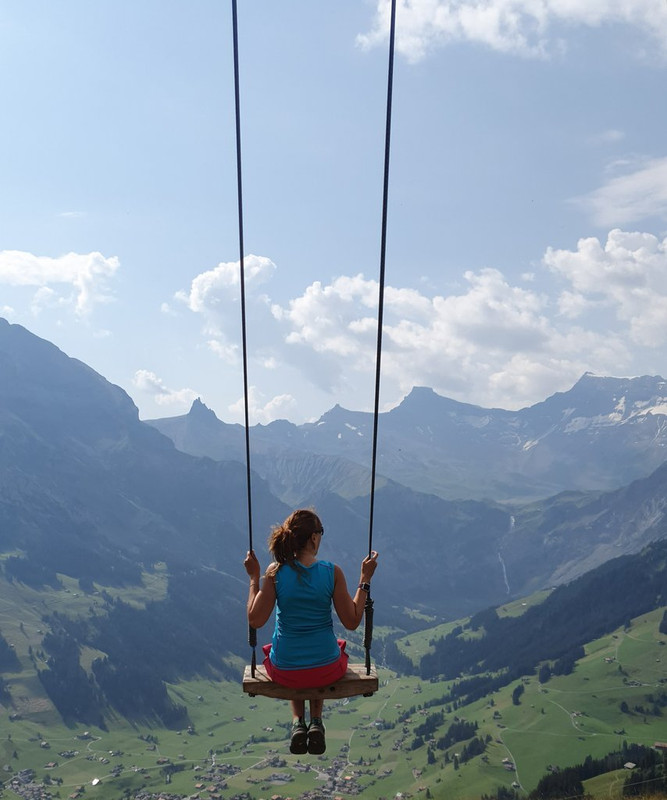 50 sombras del verde en Suiza y Alemania - Blogs de Suiza - ADELBODEN Y TSCHENTENALP...un columpio de altura (3)