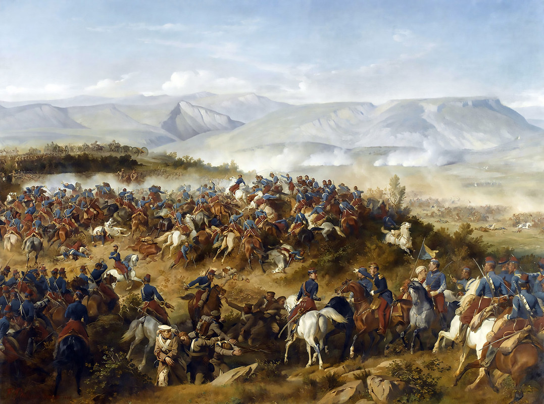 Crimea,Balaclava,Cazadores,En 1854, en Balaclava, 150 Chasseurs d'Afrique, veteranos de las campañas