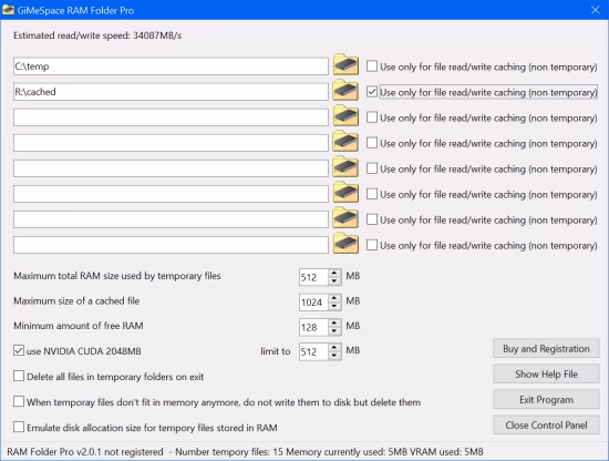 GiMeSpace RAM Folder Pro 2.2.6.49
