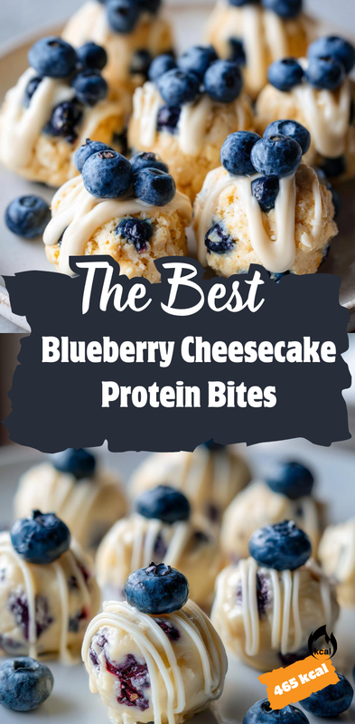 42 Blueberry Cheesecake Protein Bites
