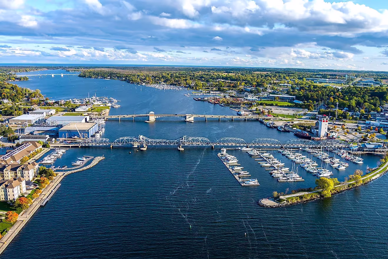 Sturgeon Bay Wisconsin waterfront served by our mold and water damage restoration team