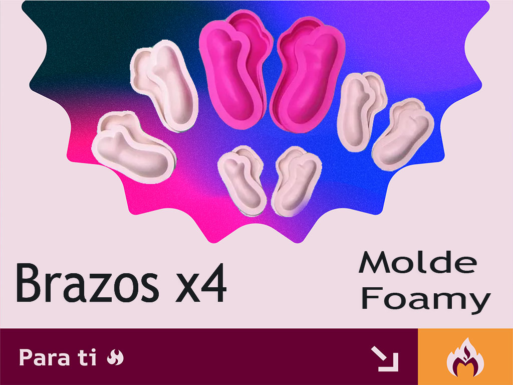 Molde Para Goma Eva Brazos Dulceros Para Muñecos En Fomi Goma Eva