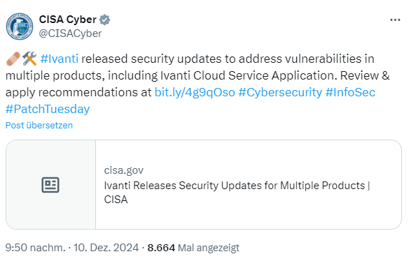 IVANTI Sicherheitsupdates