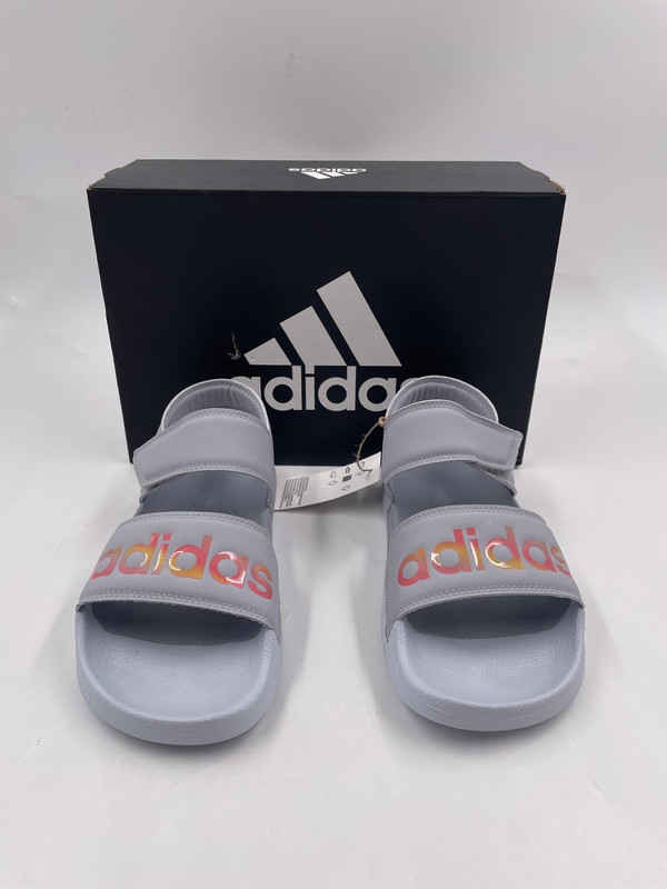 ADIDAS ADILETTE SANDALS GREY SLIDES 5 WOMENS FY8166 ADIDAS ADILETTE SANDALS GREY SLIDES 5 WOMENS FY8166