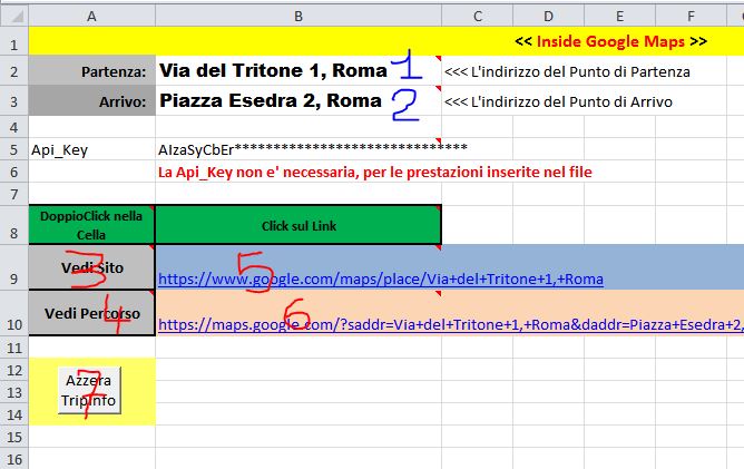 Excel e Google Maps