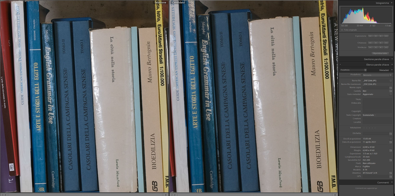 70 300 F8 AL CENTRO CONFRONTO CON 35MM