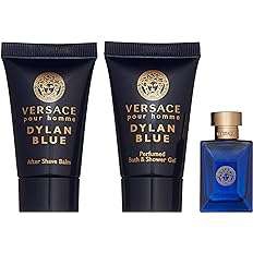 Amazon: Versace Dylan Blue Pour Homme 3-Piece Miniature Set for Men- envío prime 
