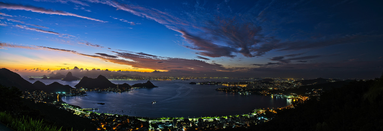 Vista aérea das praias de Charitas e São Francisco - Foto Manoel Moraes Junior, 2020