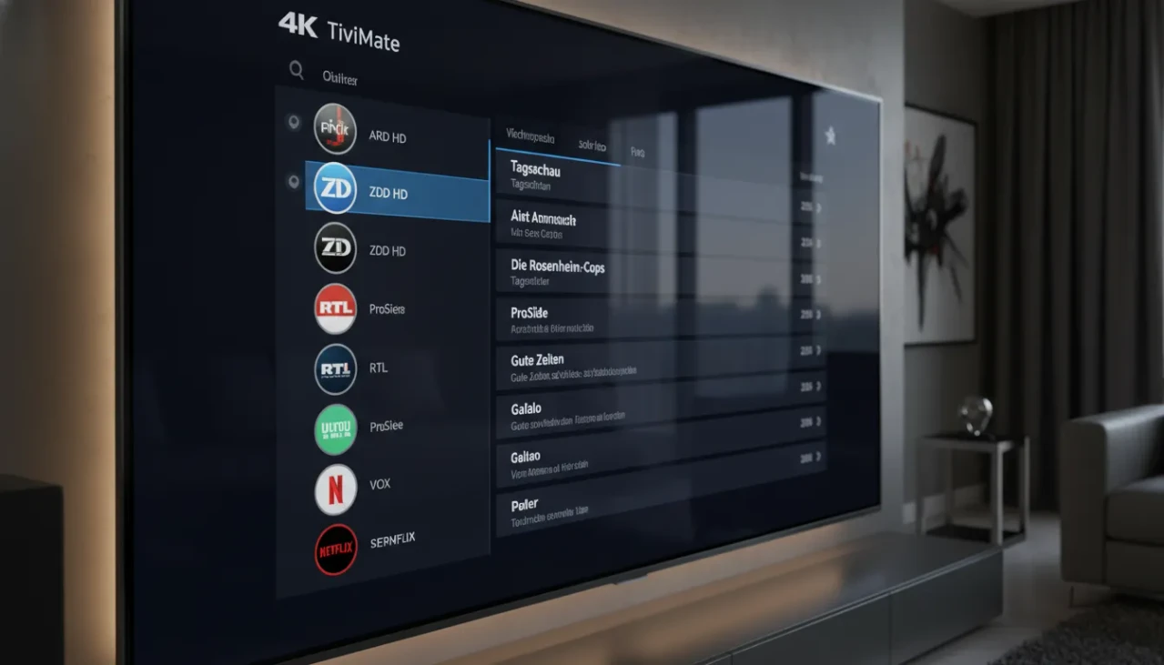 IPTV M3U Playlist und Xtream Codes API Setup für TiviMate und Smart TV