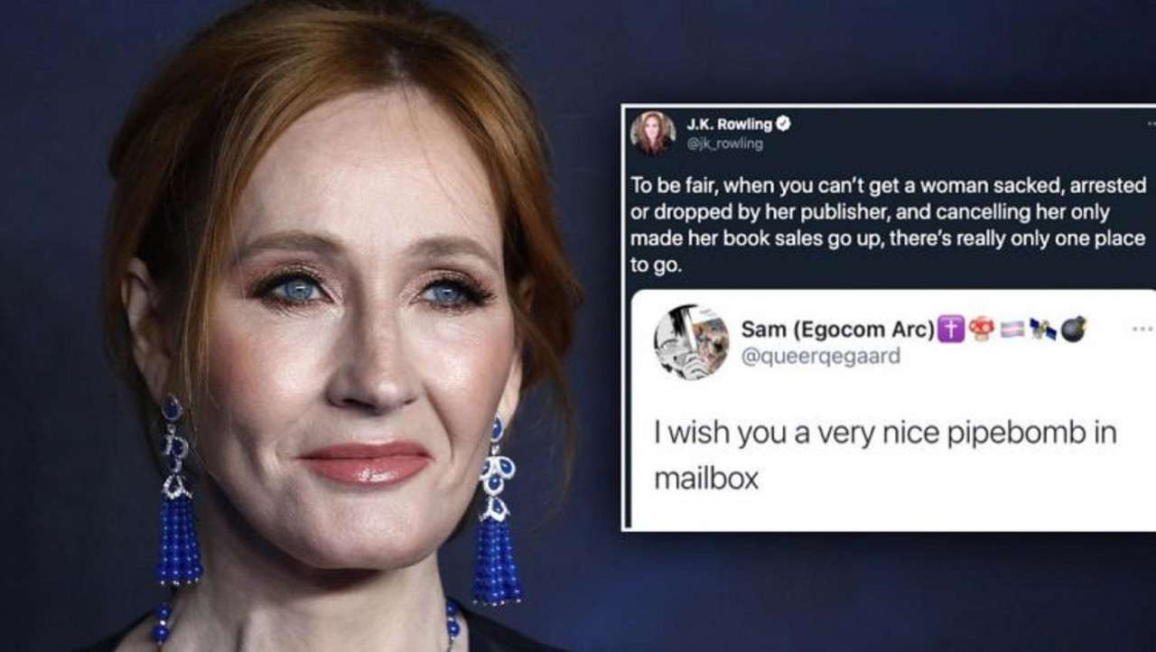 JK Rowling recibe dura amenaza y la Policía de Escocia se involucra