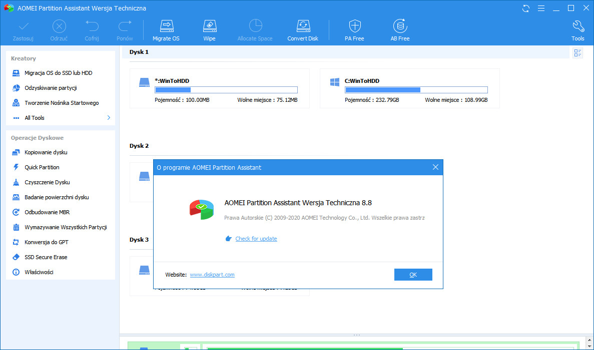 aomei partition assistant standard edition 8.8