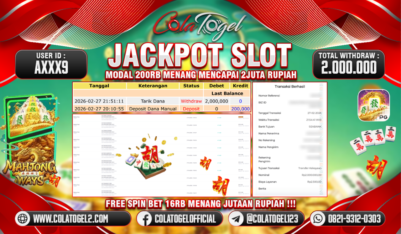 JACKPOT SLOT GACOR!!