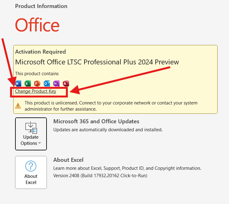 File Menu - Accounts