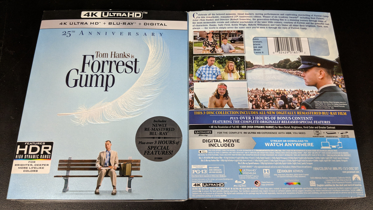 Forrest Gump 4k Uhd 1994 Page 38 Blu Ray Forum - 