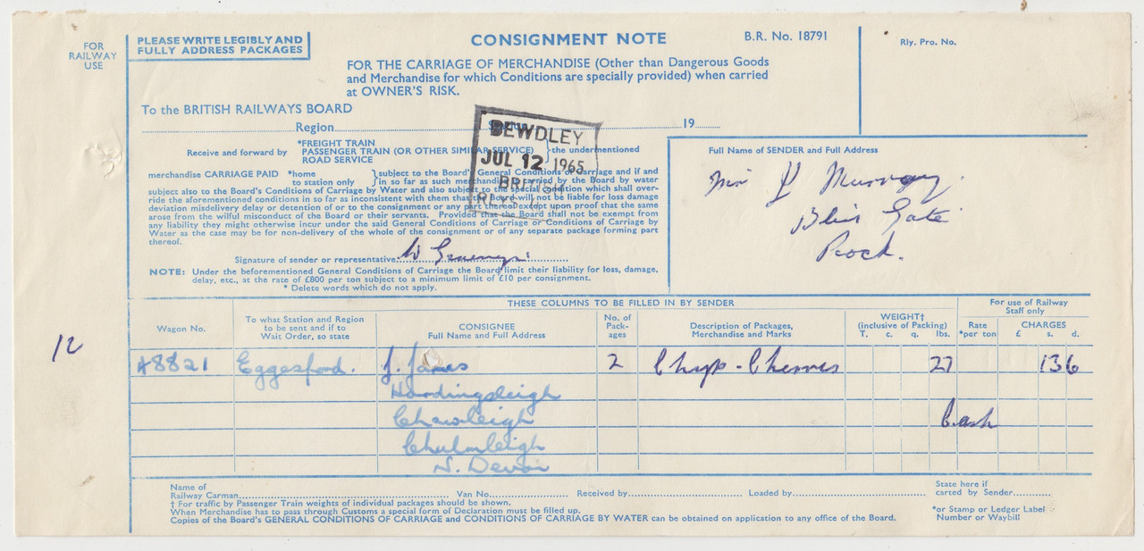 Bewdley Consignment Notes (18)