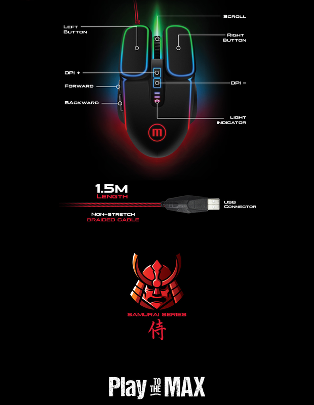 Una persona usando el mouse TRON en un ambiente de gaming.