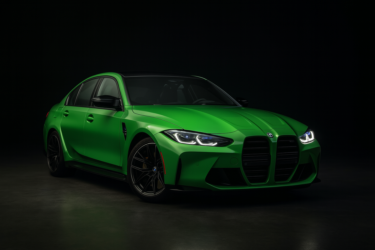 Technician repairing hail damage