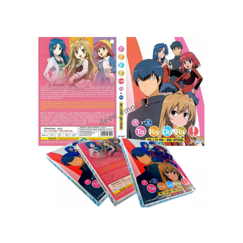TETORA DVDセット Anime DVD Toradora! Complete Collection Boxset Vol. 1-25 End + OVA