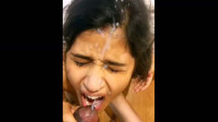 sexvidesxxx Hot Desi Wife Fucks and Gets Cum on Face