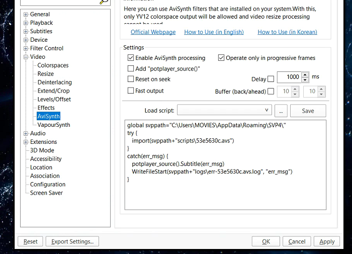 avisynth scripts avisynth scripts