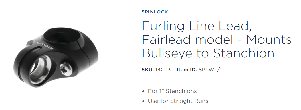 Spinlock fairlead