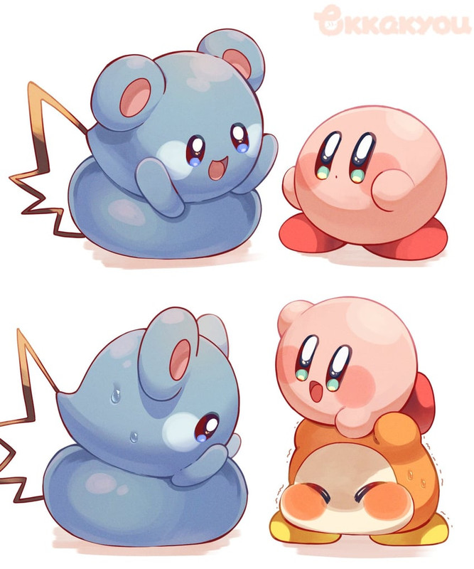 kirby-waddle-dee-and-azurill-pokemon-and