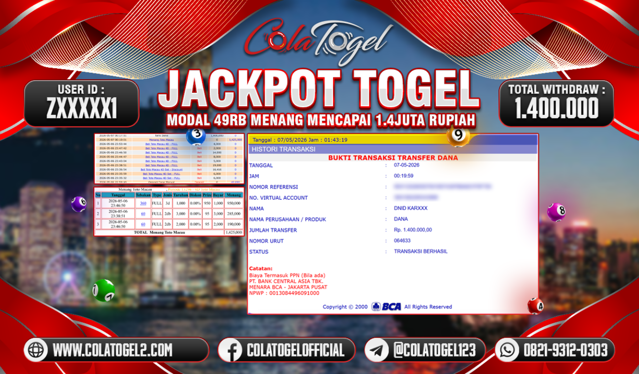 JACKPOT TOTO MACAU!! 