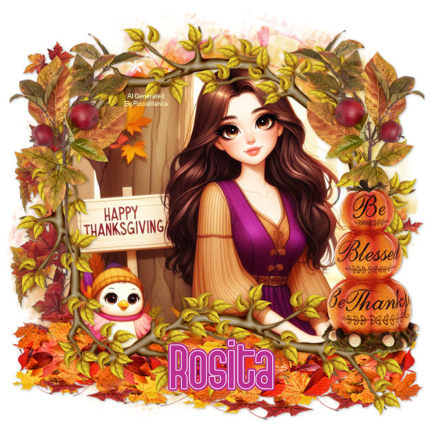  ✿･ﾟ‘ﾟ･✿ Taller # 46 Set Happy Thanksgiving  ✿･ﾟ‘ﾟ･✿ Rosita