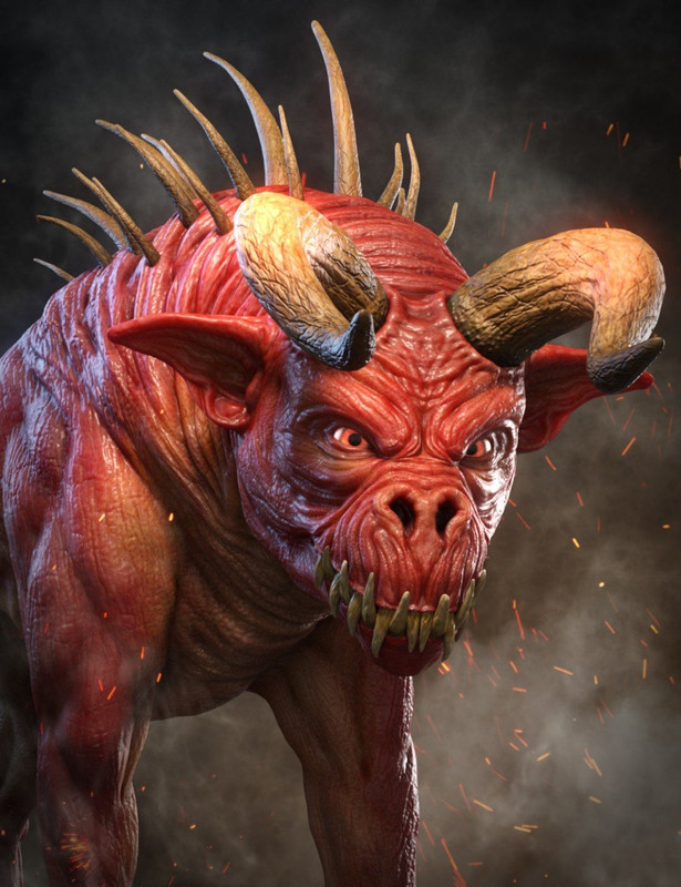 demon dog hd for daz dog 8 00 main daz3d 1