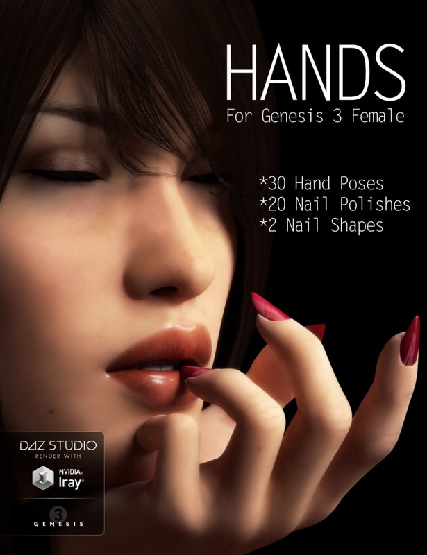 Hands for Genesis 3 Female(s) 