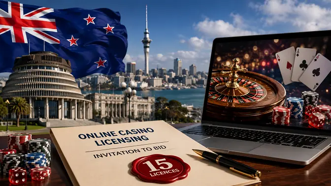 New Zealand Opens Its First Online Casino Licensing Round, Inviting Bids for 15 Regulated Licences