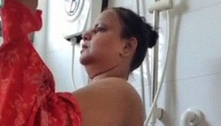 The video of BBW Indian MILF taking a naked bath has gone viral.
