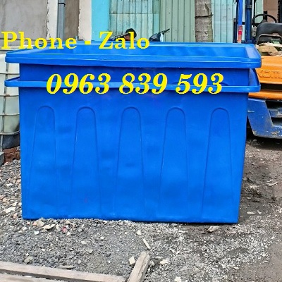 Thùng nuôi cá 2000L, bể nhựa nuôi cá chữ nhật 2000L / LH 0963.839.593 Ms.Loan Thung-nhua-nuoi-ca-koi-canh-dung-tich-2000-lit