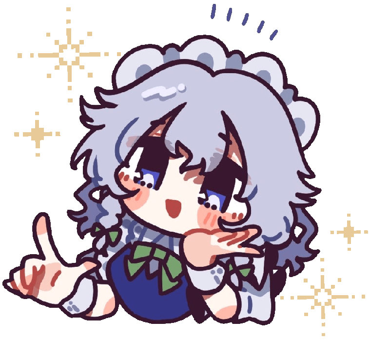Sakuya image with yellow stars.