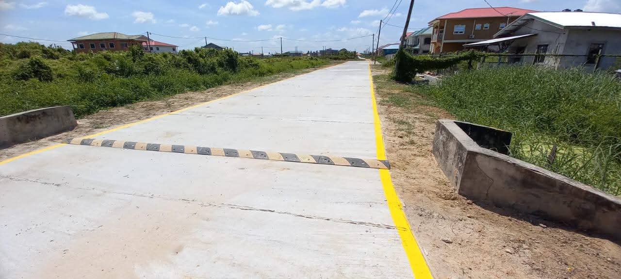 Rigid pavement at Providence, EBD