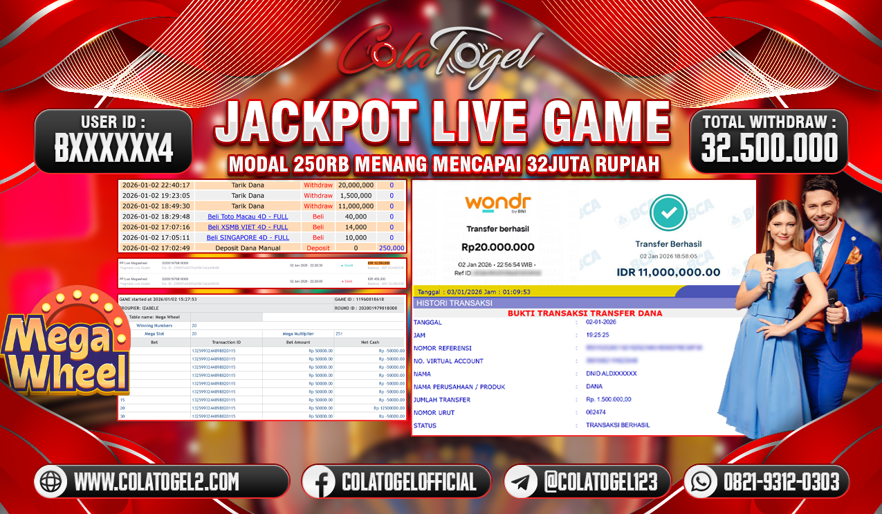 JACKPOT LIVE GAME!!