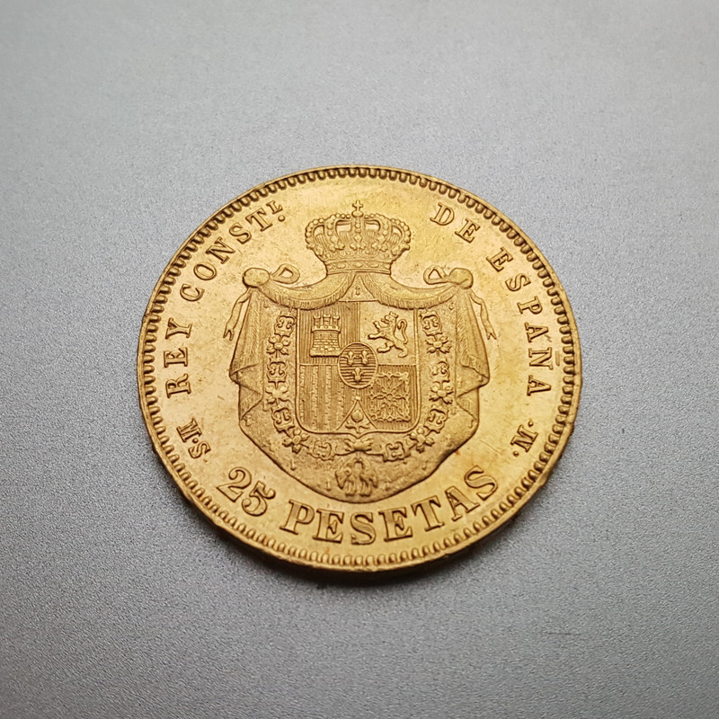 25 pesetas 1881 (*81) Alfonso XII - Página 2 Reverso-final