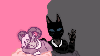 bubble gum ram and licorice cat Minecraft Skin