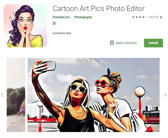 Cartoon Art Pics Photo Editor