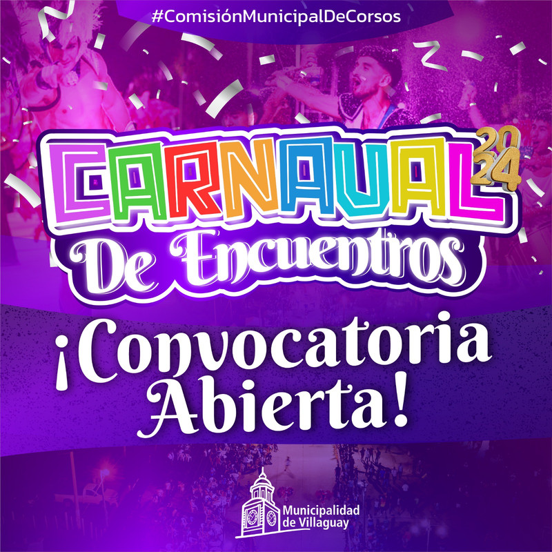 Carnaval 2024 en Villaguay: Convocatoria abierta