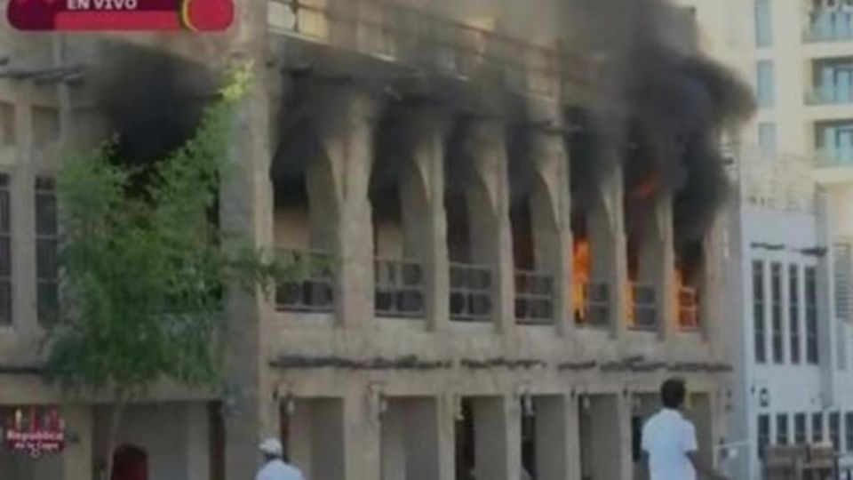 (VIDEO) En plena celebración mundialista: Mercado Souq Waqif en Qatar sufre incendio