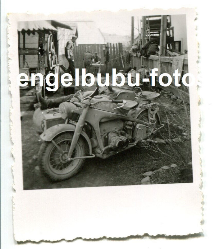 FOTO - Geb.Jäg-Regt. 99 - Spähtrupp - Kradmelder -Trost- - MOTORRAD - UNGARN `44