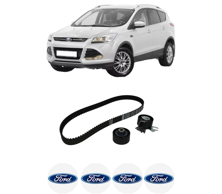 Set kit distributie FORD KUGA II (DM2) 2.0 TDCi 4x4 din 2013-2014 KW 103 CP 140 CMC 1997, Auto, SKF, 4 Stickere auto cu FORD