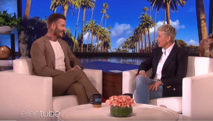 David Beckham di The Ellen Show