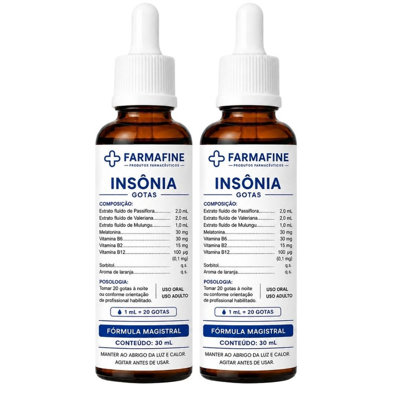 Fórmula para Insônia Farmafine — 2 frascos