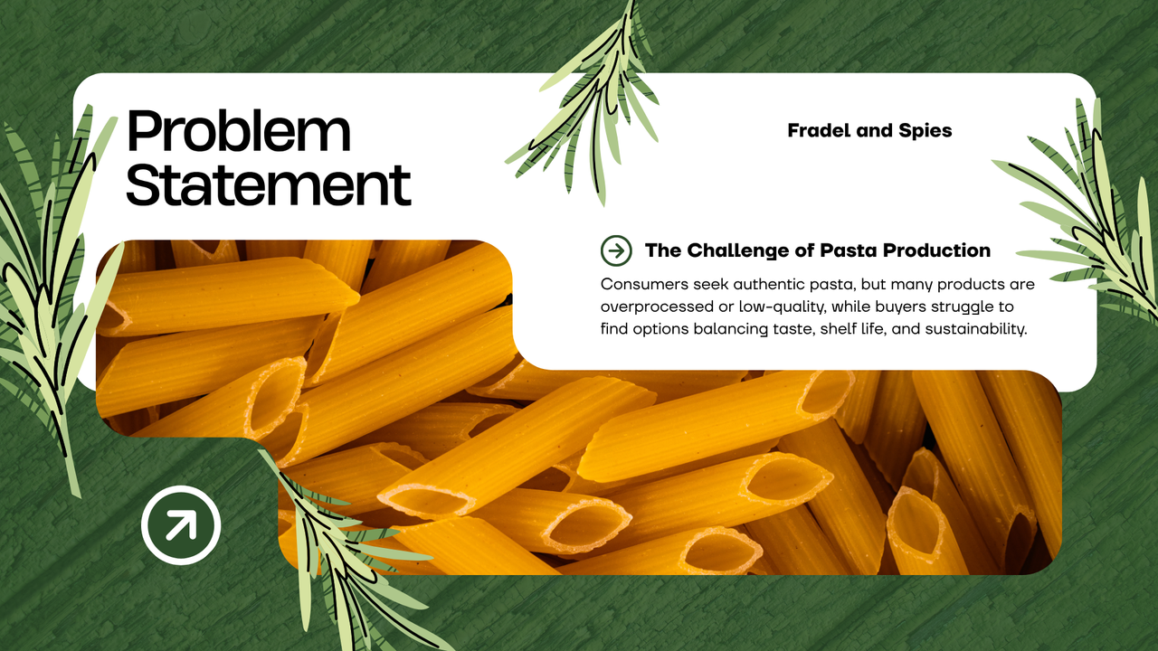 Green Illustrated Pasta Product Presentation