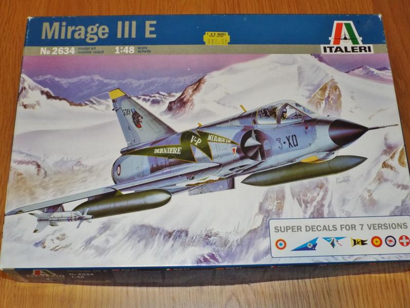 Maquette ITALERI Mirage III E + Ouragan – 1/48, Kit Amélioré, Lot Groupé